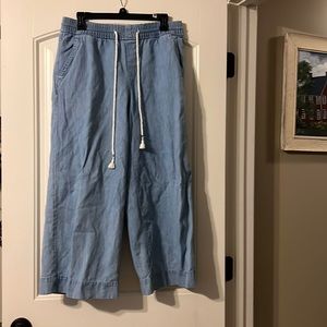 Loft Denim Drawstring Pants